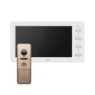 Комплект відеодомофона Arny AVD-7842 white+bronze 270659 фото