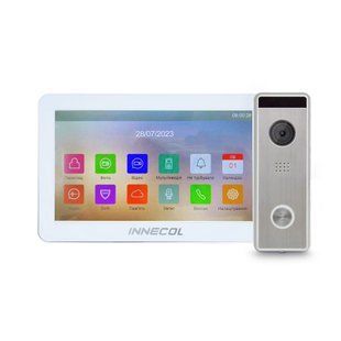 Комплект відеодомофону 7" INNECOL NEO HD (white) + Tantos Triniti HD 2473392 фото