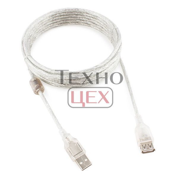 Подовжувач USB 2.0 AM/AF Cablexpert (CCF-USB2-AMAF-TR-15) 4.5 метра з феритовим кільцем 278803 фото