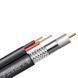 Абонентський коаксіальний кабель FinMark F5967BVcu 2x0.75 POWER зі струмопровідними провідниками (чорний, 305 м) 114666 фото 1