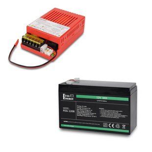 Комплект безперебійного живлення БП Faraday Electronics UPS 55W Smart ASCH PL (LFP) + літієвий (LiFePO4) акумулятор 12В 8А&middot;год Full Energy FEG-128 302777 фото