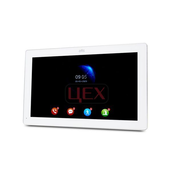Wi-Fi відеодомофон 10" ATIS AD-1070FHD/T-White з підтримкою Tuya Smart 160294 фото