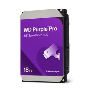 Жорсткий диск 18TB Western Digital WD Purple Pro WD181PURP для відеоспостереження з AI 206128 фото