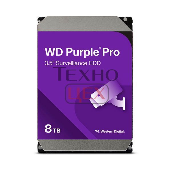 Жорсткий диск 8TB Western Digital WD Purple Pro WD8002PURP для відеоспостереження з AI 296369 фото