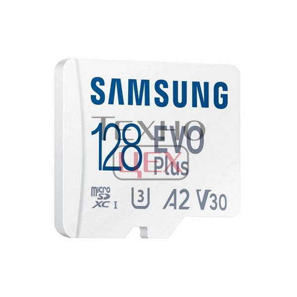 Карта пам'яті Samsung Evo Plus microSDXC 128GB UHS-I U3 V30 A2 + SD адаптер (MB-MC128KA/EU) 259925 фото