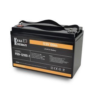 Акумулятор LiFePO4 літій залізо фосфатний 12.8В 100А&middot;год з Bluetooth Full Energy FEG-12100-1 301437 фото