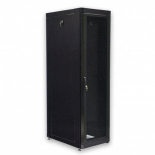 Шафа серверна CMS 42U 610 х 865 UA-MGSE4268MPB посилена з перфорованими дверима для мережевого обладнання 201576 фото