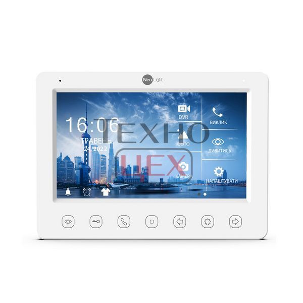 Комплект відеодомофона Neolight NeoKIT FHD Pro Silver: відеодомофон 7" з детектором руху і 2 Мп відеопанель 202018 фото
