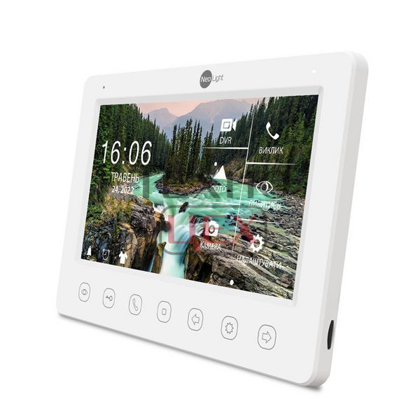 Комплект відеодомофона Neolight NeoKIT FHD Pro Silver: відеодомофон 7" з детектором руху і 2 Мп відеопанель 202018 фото