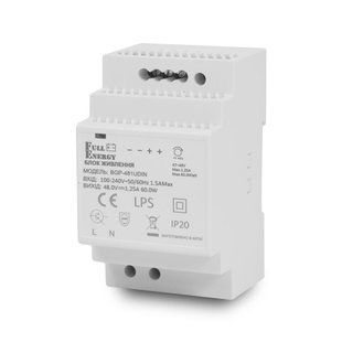 Блок живлення Full Energy BGP-481UDIN 48 В / 1.25 А для кріплення на DIN рейку 290783 фото