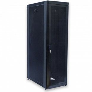 Шафа серверна CMS 42U 610 х 1055 UA-MGSE42610MPB посилена з перфорованими дверима для мережевого обладнання 201578 фото