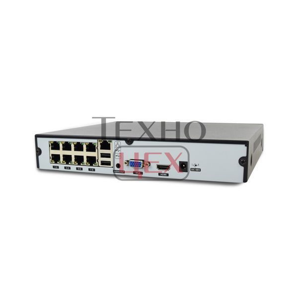 IP комплект відеоспостереження з 8 камерами ZKTeco KIT-8508NER-8P/8- ES-852T11C-C 1159623 фото