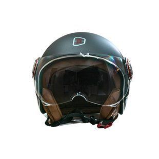 Мотошолом відкритий Beon B-110B CIRCLE MATT TITAN/BLACK (матовий титан/чорний), розмір L 298686 фото