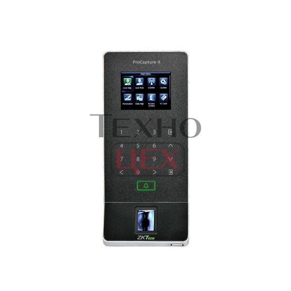 Біометричний термінал ZKTeco PROCAPTURE-X зі зчитувачем відбитка пальця, карт EM-Marine, з Wi-Fi 177993 фото