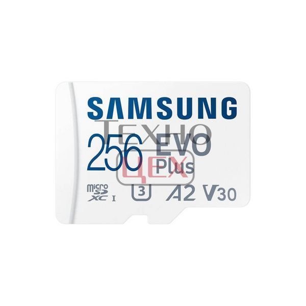 Карта пам'яті Samsung 256GB microSDXC C10 UHS-I U3 R130/W90MB/s Evo Plus + SD адаптер (MB-MC256KA/RU) 198709 фото