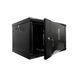 Шафа серверна SteelNet 6U 600 x 350 для мережевого обладнання (скло, чорний) 296743 фото 2