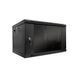 Шафа серверна SteelNet 6U 600 x 450 для мережевого обладнання (скло, чорний) 296744 фото 1