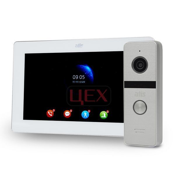 Комплект відеодомофона ATIS AD-770FHD White + AT-400HD Silver 1122964 фото Комплект відеодомофона ATIS AD-770FHD White + AT-400HD Silver 1122964 фото