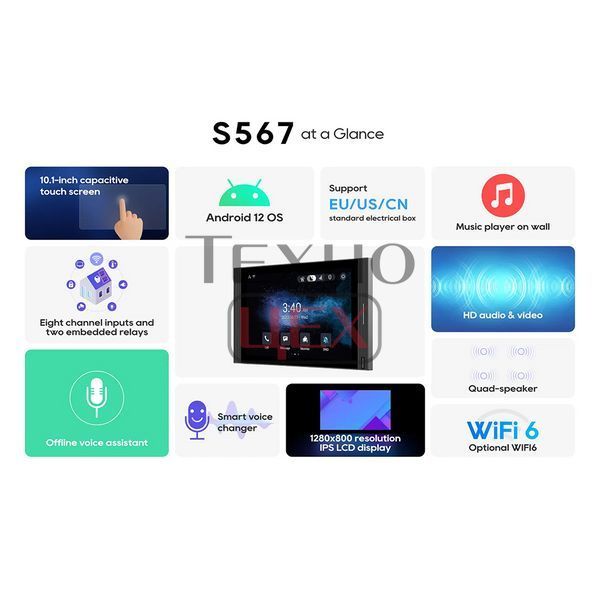 SIP-відеодомофон Akuvox S567W- 10 з Wi-Fi на Android 282248 фото
