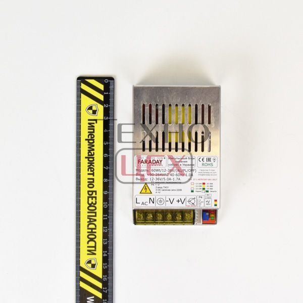 Блок живлення Faraday Electronics 60Wt/12-36V/ALU 111146 фото