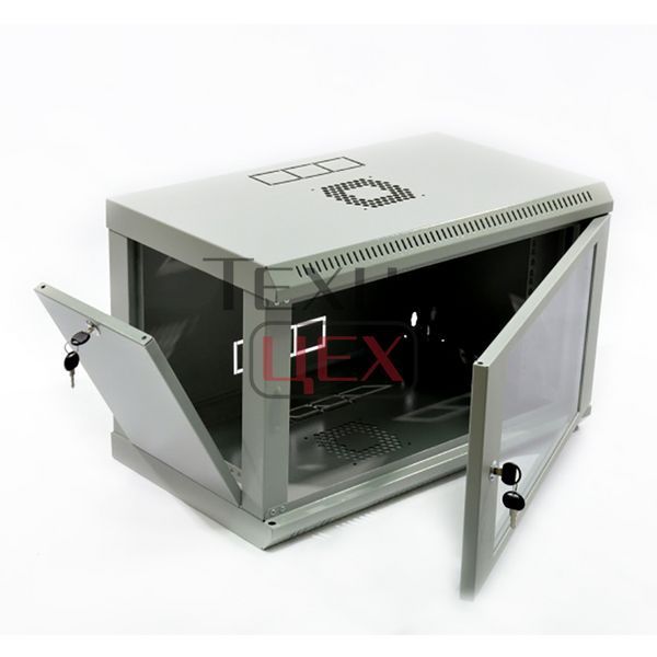 Шафа серверна CMS 6U 600 x 500 x 373 UA-MGSWL65G для мережевого обладнання 114192 фото