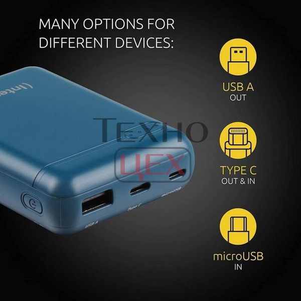 Повербанк Intenso Powerbank XS 10000 (petrol) ємністю 10000 мА&middot;год 233778 фото