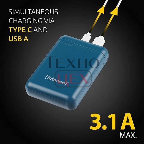 Повербанк Intenso Powerbank XS 10000 (petrol) ємністю 10000 мА&middot;год 233778 фото
