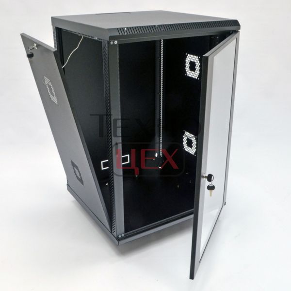Шафа серверна CMS 18U 600 х 600 х 907 UA-MGSWA186B для мережевого обладнання 114203 фото