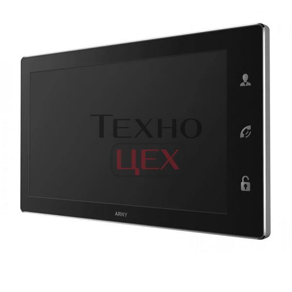 Відеодомофон 10" Arny AVD-1040 (2Mpx) PiP black IPS з детектором руху і записом відео 270361 фото