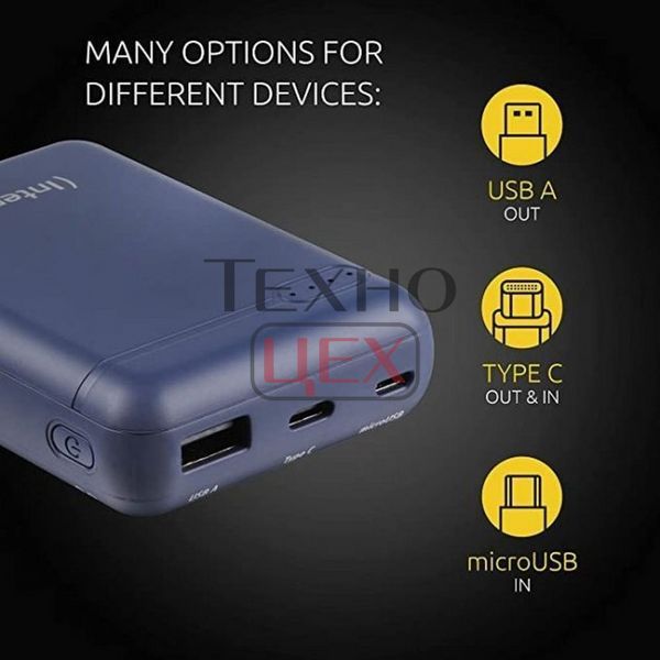 Повербанк Intenso Powerbank XS 10000 (dark blue) ємністью 10000 мА&middot;год 233779 фото