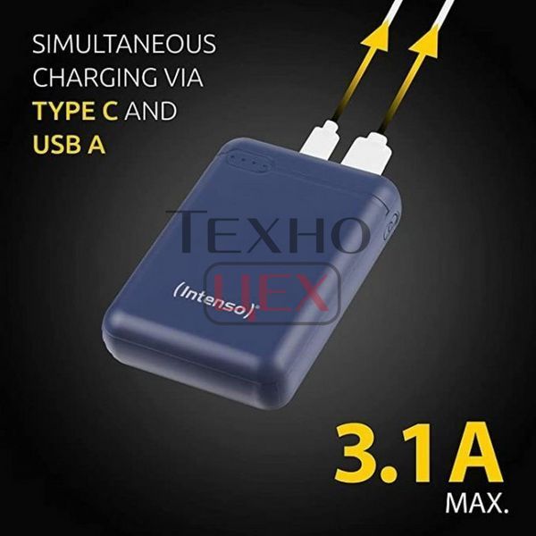Повербанк Intenso Powerbank XS 10000 (dark blue) ємністью 10000 мА&middot;год 233779 фото