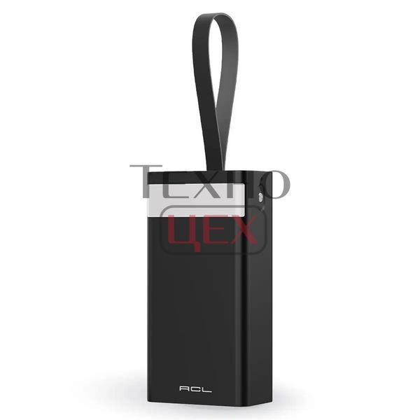 Портативна мобільна батарея Powerbank PW-41 50000 мА&middot;год Black Blister з ліхтариком 233785 фото