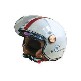 Мотошолом відкритий Beon B-120 IMOLA SHINY CREAM (глянець кремовий), розмір XL 298699 фото