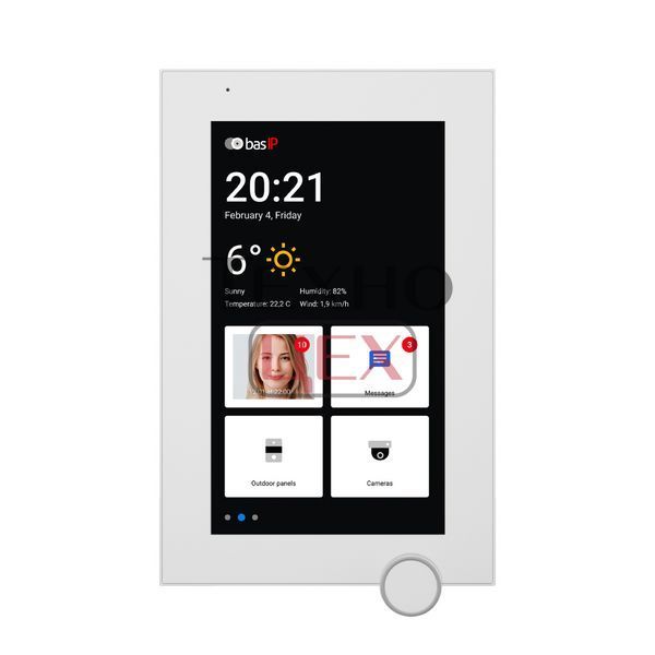IP-відеодомофон 7" Bas-IP AZ-07L white з можливістю горизонтального та вертикального монтажу 278372 фото