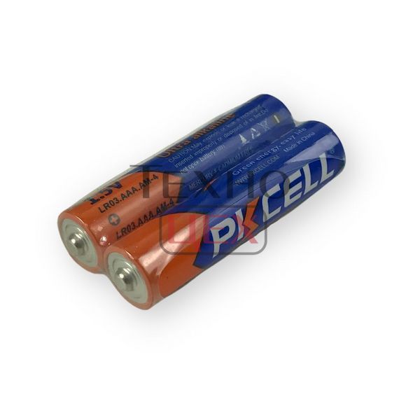 Комплект з 20 батарейок PKCELL Ultra Alkaline AAA LR03 1.5V по 2шт./плівка 2554421 фото
