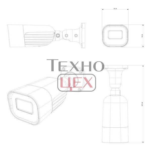IP-відеокамера 4 Мп Provision-ISR I6-340IPEN-MVF-V5 (2.8-12 мм) для системи відеоспостереження 302615 фото