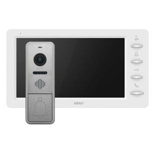 Комплект відеодомофона Arny AVD-7842 white+silver 270368 фото