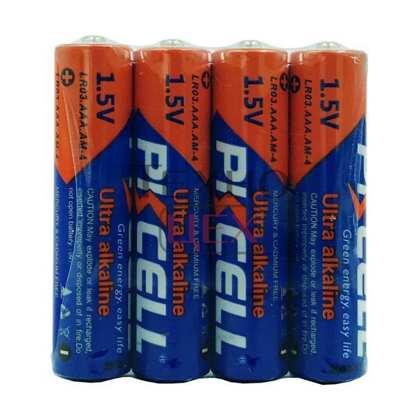 Комплект з 20 батарейок PKCELL Ultra Alkaline AAA LR03 1.5V по 4шт./плівка 2554431 фото