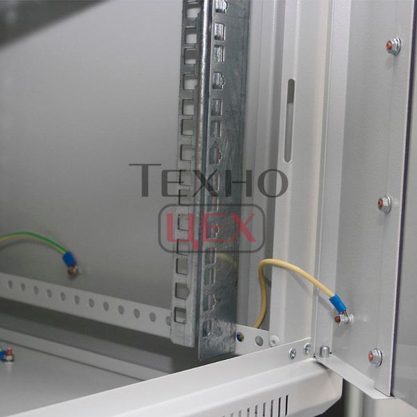 Шафа серверна SteelNet 4U 600 x 350 для мережевого обладнання (скло, сірий) 264028 фото