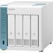 Система зберігання даних QNAP TS-431K з 4 відсіками для дисків, 1GB RAM, настільне виконання 145223 фото 1