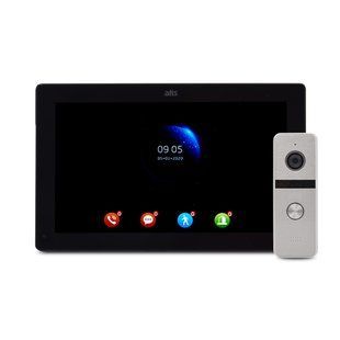 Комплект відеодомофона ATIS AD-1070FHD/T Black з підтримкою Tuya Smart + AT-400FHD Silver 1125920 фото