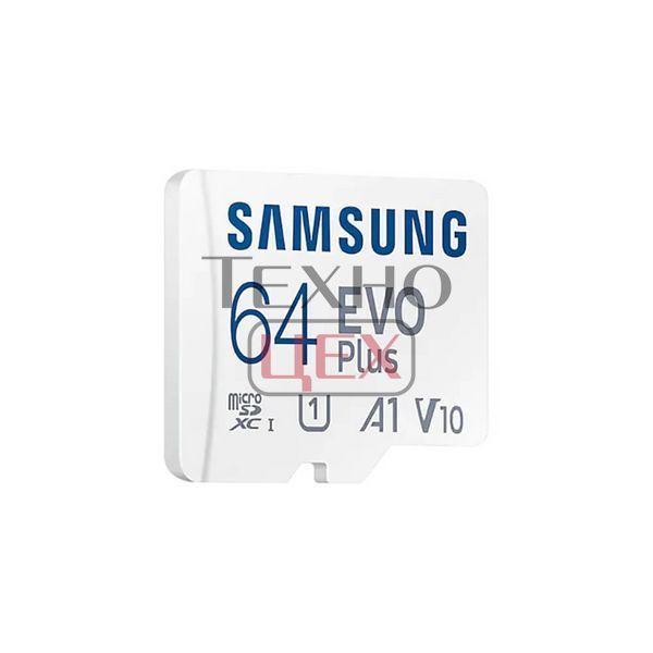 Карта пам'яті Samsung 64GB microSDXC C10 UHS-I R130MB/s Evo Plus + SD адаптер (MB-MC64KA/RU) 198710 фото