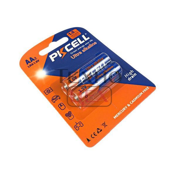 Комплект з 20 батарейок PKCELL Ultra Alkaline AA LR6 1.5V по 2шт./блістер 2554441 фото