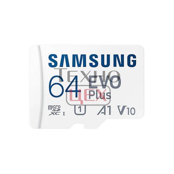 Карта пам'яті Samsung 64GB microSDXC C10 UHS-I R130MB/s Evo Plus + SD адаптер (MB-MC64KA/RU) 198710 фото