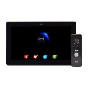 Комплект відеодомофона ATIS AD-1070FHD/T Black з підтримкою Tuya Smart + AT-400FHD Black 1125929 фото