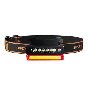 Налобний LED+COB ліхтар SUPERFIRE CL01 з датчиком руху і потужністю 1 Вт, що перезаряджається 248824 фото