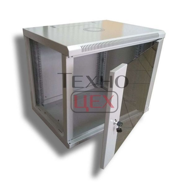 Шафа серверна Hypernet 9U 600 x 600 WMNC66-9U-FLAT для мережевого обладнання 138425 фото