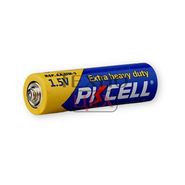 Комплект з 20 батарейок PKCELL Extra Heavy Duty AA R6P 1.5V по 4шт./плівка 2554491 фото