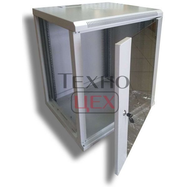 Шафа серверна Hypernet 12U 600 x 600 WMNC66-12U-FLAT для мережевого обладнання 138426 фото