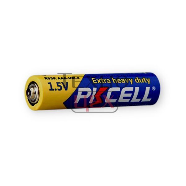 Батарейка PKCELL Extra Heavy Duty AAA R03P 1.5V, 4шт./плівка 255451 фото